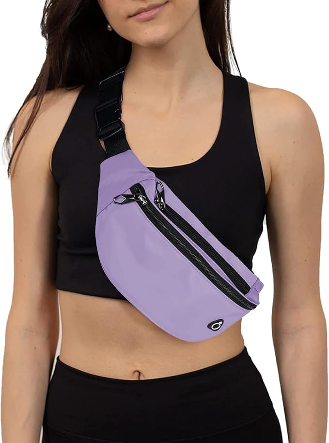 Fanny Pack for Men Women, Waterproof Sports Waist Bag Pack, Belt Bag for Travel Hiking Running