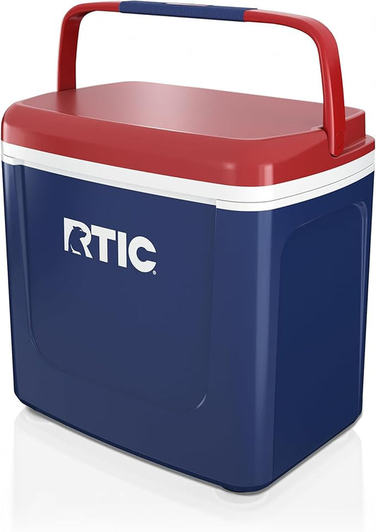 RTIC 8 QT Road Trip Personal Cooler, Small, Compact, Insulated, Portable Ice Chest Box for Food, Drink, Beverage, Beach, Camping, Picnic, Fishing, Boat, 12-Can Capacity