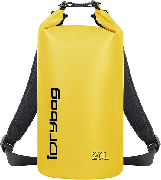 IDRYBAG Dry Bags for Kayaking Waterproof 2L/5L/10L/15L/20L, Small Dry Bag Waterproof Floating, Dry Sack Waterproof Bag for Paddleboarding Travel