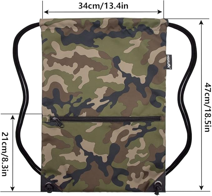 HOLYLUCK Drawstring Backpack Bag Sport Gym Sackpack