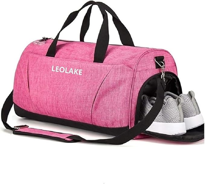 Sports Gym Bag with Wet Pocket & Shoes Compartment for Women & Men