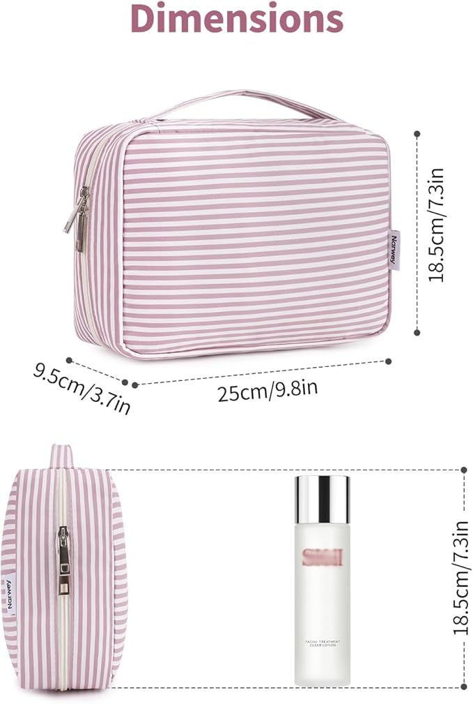 Narwey Hanging Travel Toiletry Bag Cosmetic Make up Organizer for Women and Girls Waterproof