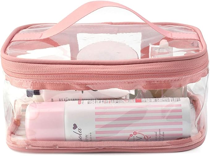 Makeup Bag Zipper Waterproof Portable Travel Storage Pouch 2 Pcs