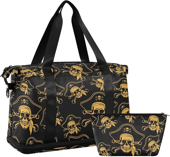 Women's Weekender Duffle Bag for Travel and Gym with Toiletry and Shoes Compartment