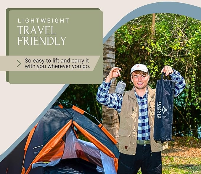 Ultralight Camping Cot with Inflatable Camping Pillow for Adults & Kids; Supports up to 330lbs; 4.85lbs Lightweight Portable Camping Bed for Hiking, Camping & Backpacking with Carry Bag (Green)