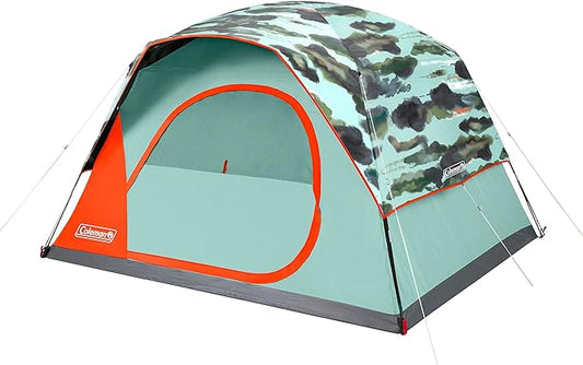 Coleman Skydome Tent with 5 Minute Setup, 2/4/6/8-Person Weatherproof Tent with Rainfly & Carry Bag, 20% More Headroom Than Traditional Canopies