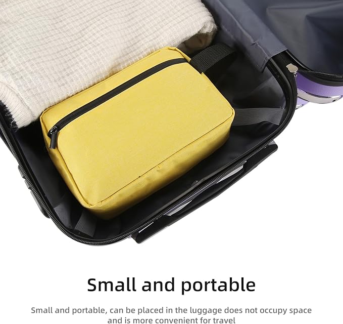 Travel Toiletry bag Toiletry bag for women men Hanging Cosmetic bag Travel accessories for Women Men (Yellow)