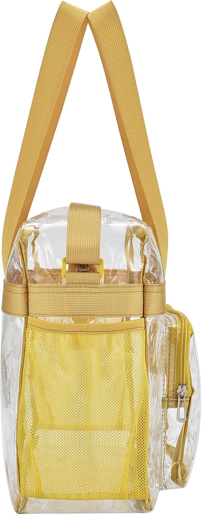 USPECLARE Clear Tote Stadium Approved, Security Travel & Gym Clear Bag for Work Sports Games Concerts