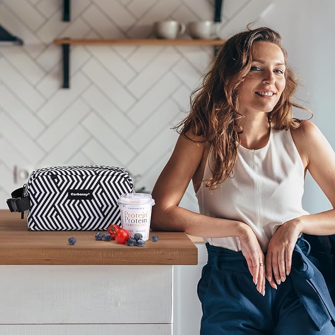 Freezable Lunch Bag,Freezable Snack Bag,Mini Cooler Bag for Travel/Work/School,Small Insulated Bag,Small Cooler Lunch Box with Ice Packs,Insulated Snack Bag,Freezable Snack Box with Handle Buckle
