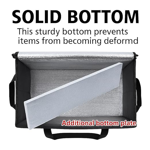 musbus Additional Bottom Plate 2-Pack XXXL Insulated Food Delivery Bag Cooler Bags Keep Food Warm Catering Therma for doordash Catering Cooler Bags Keep Food Warm Catering