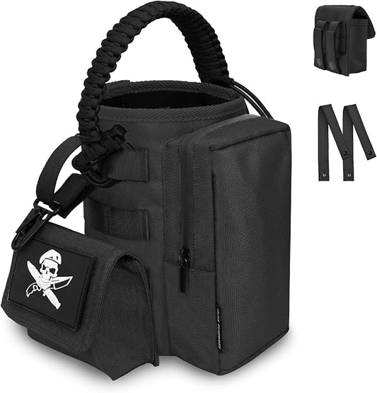 Water Bottle Holder Bag with Molle Strap - Water Bottle Carrier Pouch for Walking, Gym, Camping, Fishing, Hunting 32oz, 64oz, 128oz One Gallon Tactical Carrier Holder