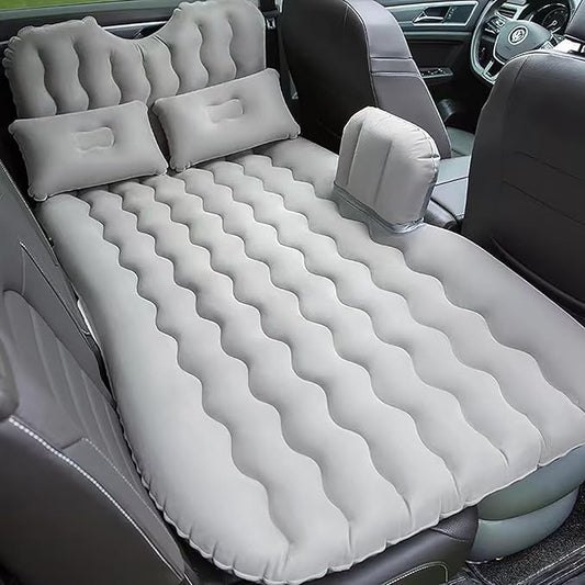 Inflatable Car Air Mattress Back Seat Bed,Thickened Car Travel Camping Air Mattress with Air Pump,Blow Up Bed Portable Car Sleeping Mattress for Car Universal SUV