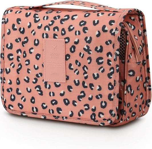 Mossio Hanging Toiletry Bag - Large Cosmetic Makeup Travel Organizer for Men & Women with Sturdy Hook