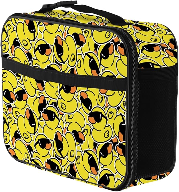 Duck Lunch Bag Reusable Insulated Lunch Box Keep Food Cooler Thermal Lunch Tote for Women Men