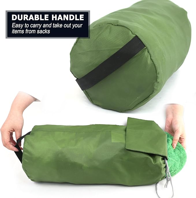 BeeGreen Stuff Sack for Backpacking Drawstring Storage Bag with Dust Flap
