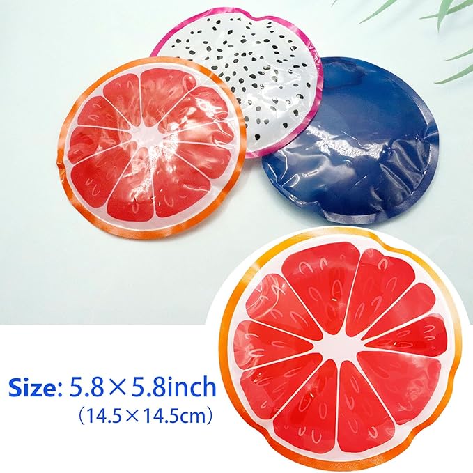 Reusable Ice Packs for Coolers - 5 Pack Freezable Gel Packs for Lunch Box, Camping, Picnic, Medical Cold Therapy - Leakproof & Long-Lasting Cold Storage