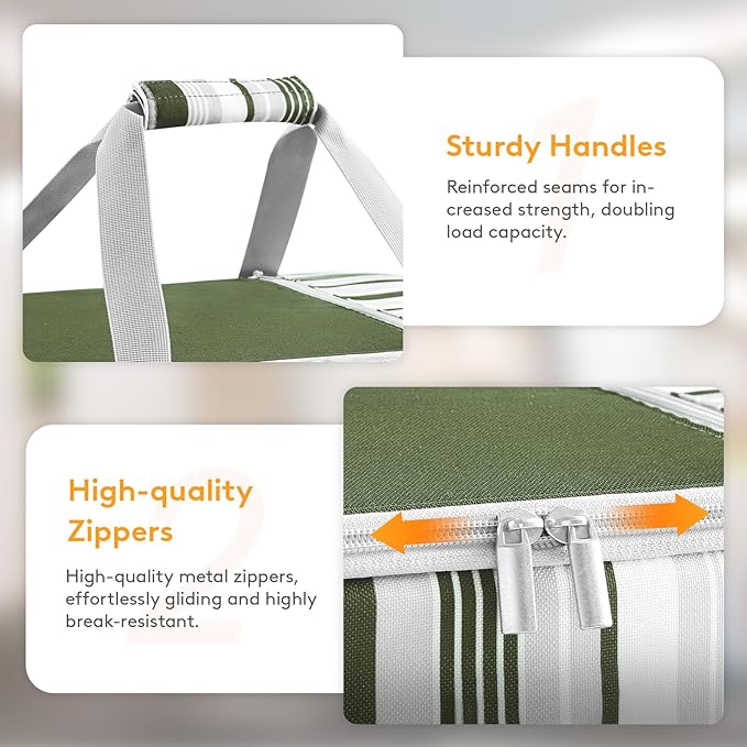 Insulated Casserole Carrier for Hot or Cold Food, Lasagna Lugger Tote for Potluck Parties/Picnic/Cookouts, Fits 9"×13" Baking Dish, Dark Green