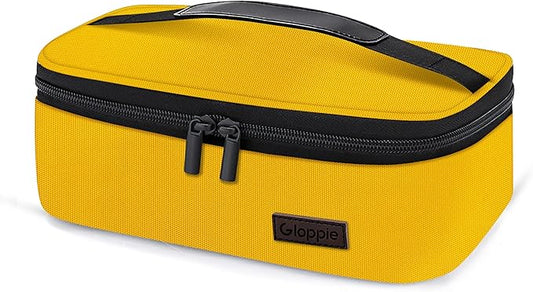 Gloppie Mini Lunch Box Small Kids Lunch Bag Compact LunchBox Bag, CPC Certified | Child-Safe Materials, Insulated LunchBag Reusable Sandwich Containers Snack Box, Yellow