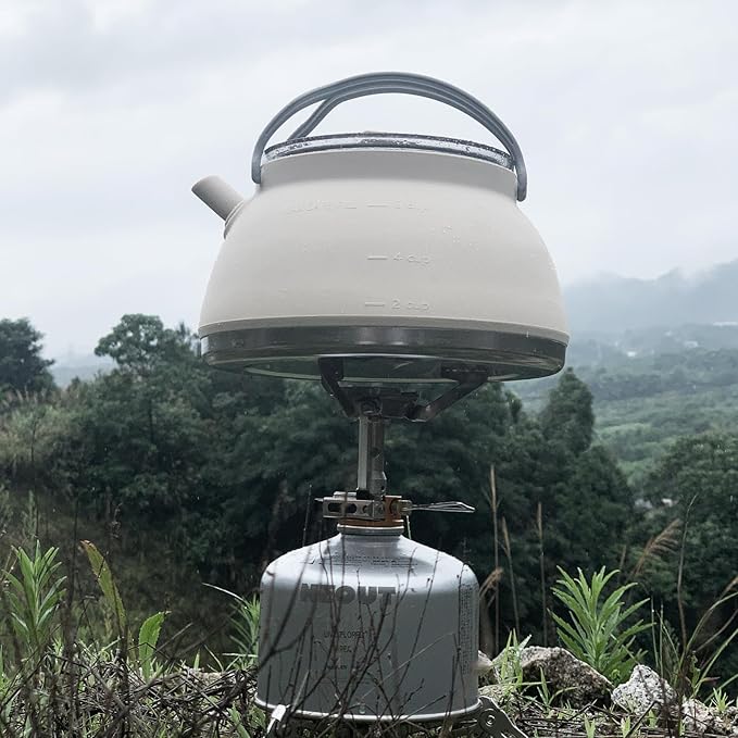 Portable Collapsible Camping Kettle, Coffee Pot for Hiking, Travel and Outdoors, 1.5L