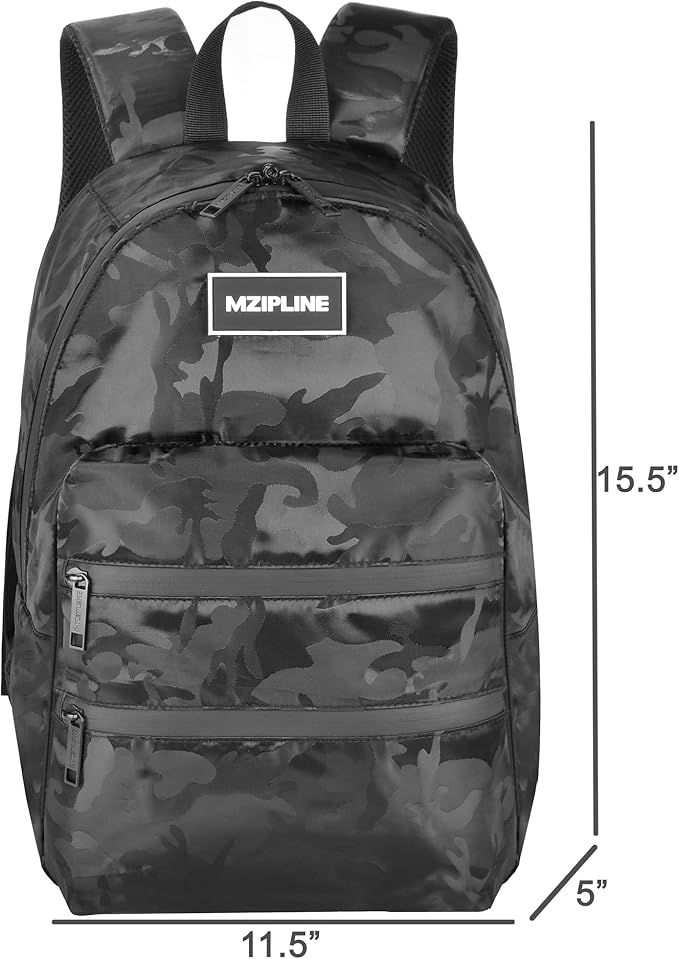 Mini Backpack Bag-Smell Proof-USB Charging Port Daypack Travel bags With Carbon Lining for Men & Women Travel (Camouflage Black)