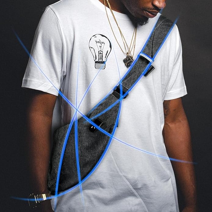 Sling Crossbody Bags Trendy Travel Anti Theft Safe Purse Bags for Women Men Waterproof