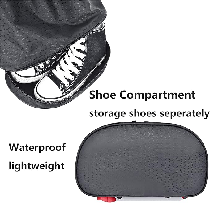 Waterproof Drawstring swim Bag Sackpack Backpack,Dry Wet Depart,Swimming Gym Yoga Sport Shoulder Rucksack Daypacks Casual Bags (CLASSIC BLACK)