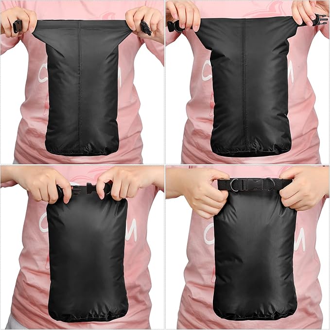 Shappy 6 Pcs Waterproof Dry Bag Set 6 Size Lightweight Sack and Long Adjustable Shoulder Strap 20/15/10/8/5/3l Outdoor Keep Gear Stuff Sack for Backpacking Boating Hiking Camping