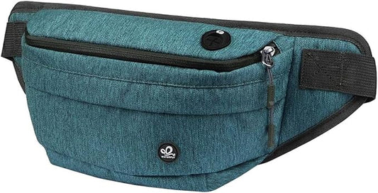 WATERFLY Fanny Pack for Men Women Water Resistant Large Hiking Waist Bag Pack Carrying All Phones for Running Walking Traveling