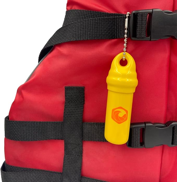 Floating Keychain (2 pack) with Waterproof Safety Container Boat Key Float - Pontoon, Fishing Accessories key holder