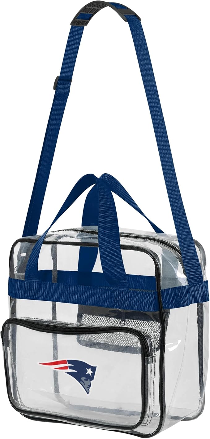 FOCO NFL Team Logo Clear See Through Stadium High End Messenger Bag