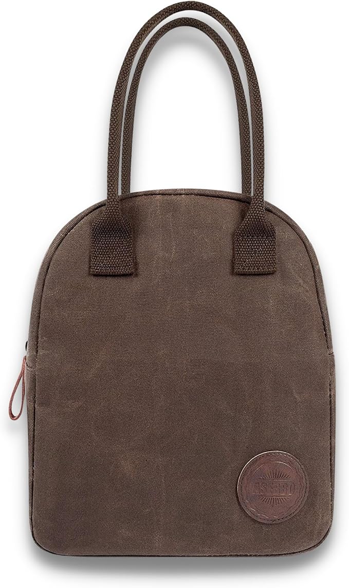 Insulated Lunch Bag for Women & Men (Chocolate Brown)