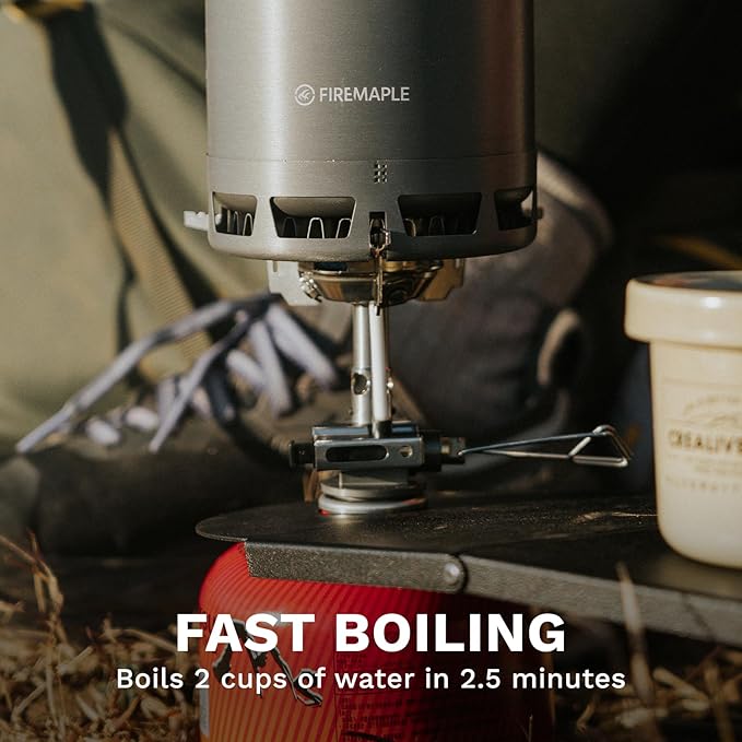 Fire-Maple Greenpeak 2 Backpacking & Camping Stove with Micro Regulated Valve - Ultralight, Compact, Isobutane-Powered Cooking Gear for Hiking, Trekking, Hunting & Emergency Use