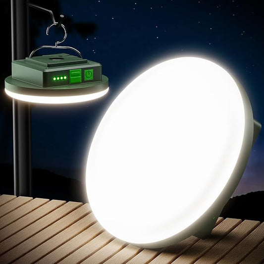 Eventek Camping Lantern 12000mAh, 4000LM Ultra Bright LED Camping Lights with 4 Modes & Magnetic, IPX5 Waterproof Rechargeable Lantern for Power Outages, Tent, Hiking, Emergency