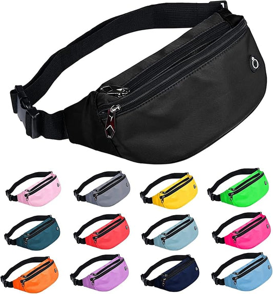 Fanny Pack for Men Women, Waterproof Sports Waist Bag Pack, Belt Bag for Travel Hiking Running