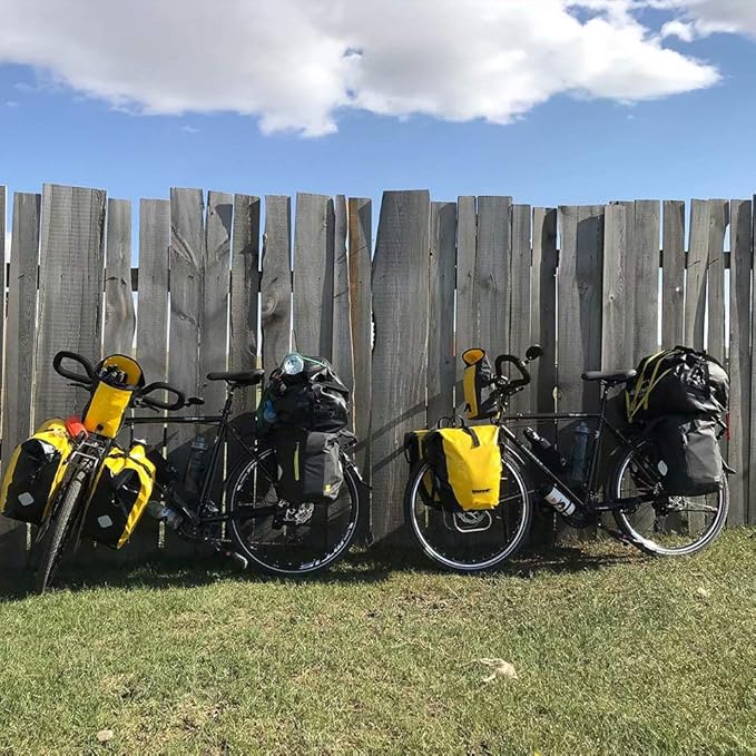 Rhinowalk Bike Pannier Bag 25L Waterproof Laptop Bicycle Rear Rack Bag Storage Saddle Bag Shoulder Bag Backpack