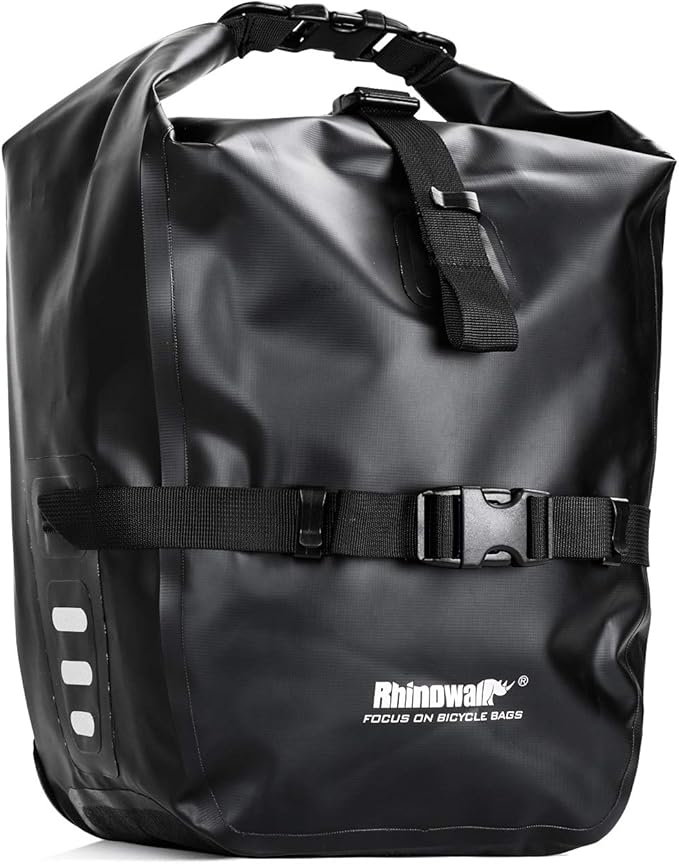 Rhinowalk 20L Bike Pannier Bag Waterproof Bicycle Rear Seat Trunk Bag for Cycling Bicycling Traveling Riding