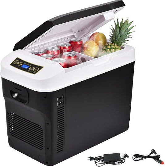 12 Volt Car Refrigerator 31Quart(30L) Electric Cooler/Warmer, Plug In Car Cooler with 110V AC Home Power Cord & 12V Car Adapter, Portable Refrigerator for Camping, Travel, RV