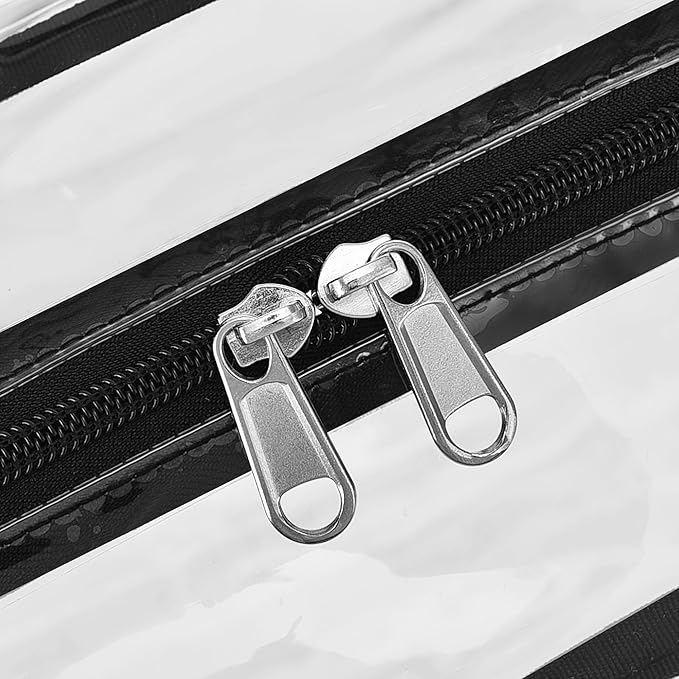 USPECLARE Clear Tote Stadium Approved, Security Travel & Gym Clear Bag for Work Sports Games Concerts