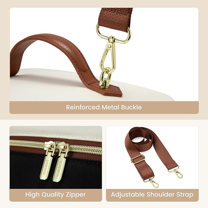 LOVEVOOK Insulated Lunch Bag for Women,Large Adult Lunch Box for Women,Leakproof Cooler Bag for Office Picnic Hiking Beach,Lunch Tote Bag with Adjustable Shoulder Strap