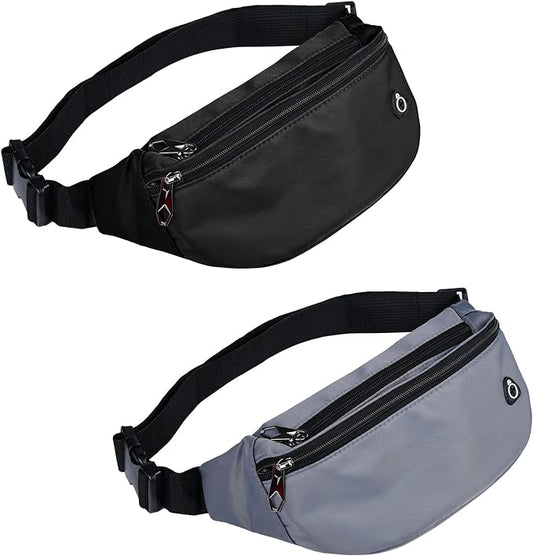 Fanny Pack for Men Women, Waterproof Sports Waist Bag Pack, Belt Bag for Travel Hiking Running