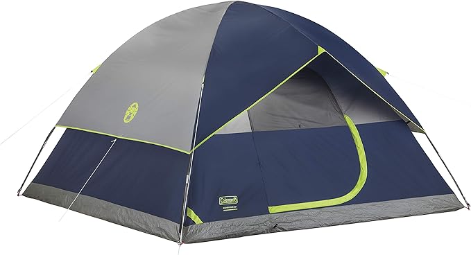 Coleman Sundome Camping Tent with Rainfly, 2/3/4/6 Person Tent Sets Up in 10 Mins, Weatherproof Shelter for Camping, Festivals, Backyard, Sleepovers, & More