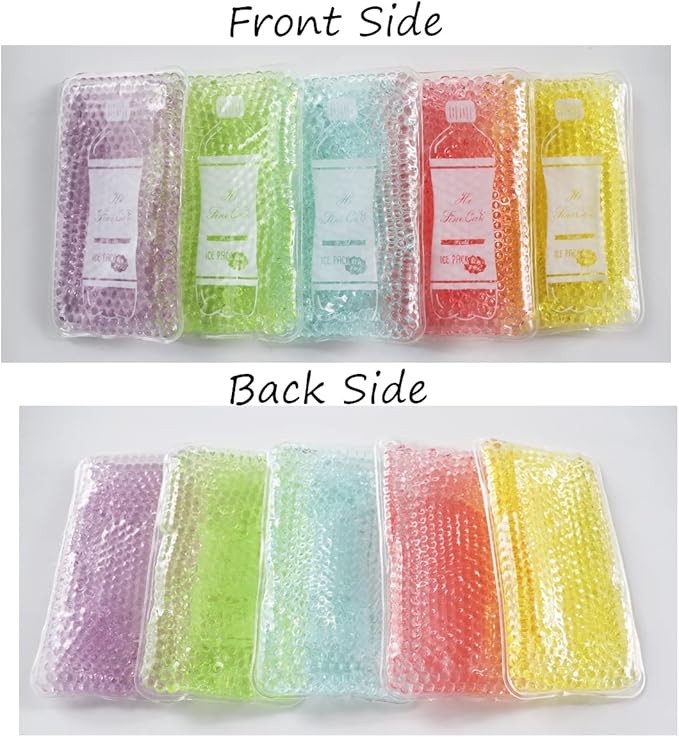 Reusable Ice Packs for Coolers - 5 Pack Freezable Gel Packs for Lunch Box, Camping, Picnic, Medical Cold Therapy - Leakproof & Long-Lasting Cold Storage