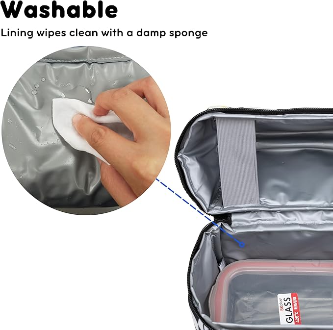 J World Corey Kids Lunch Bag. Insulated Lunch-Box for Boys Girls, Icon Checkers