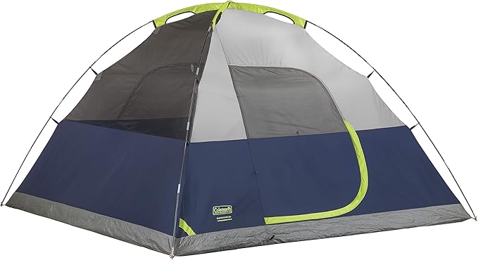 Coleman Sundome Camping Tent with Rainfly, 2/3/4/6 Person Tent Sets Up in 10 Mins, Weatherproof Shelter for Camping, Festivals, Backyard, Sleepovers, & More