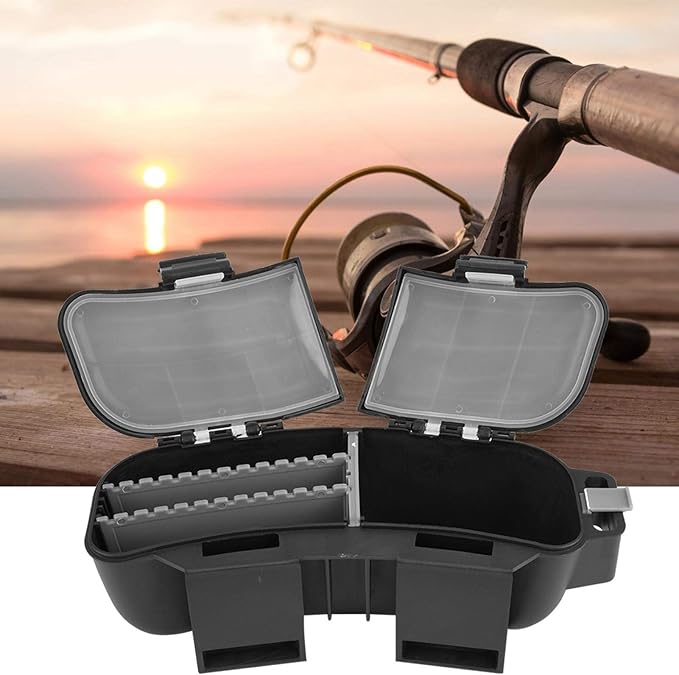 Niiyen Fishing Waist Bag, Portable Multi-Functional Fishing Tackle Organizer Box Waist Bag, for Lures Baits Hook, Fishing Bait Waist Fishing Bait Waist Box, Fishing Gear