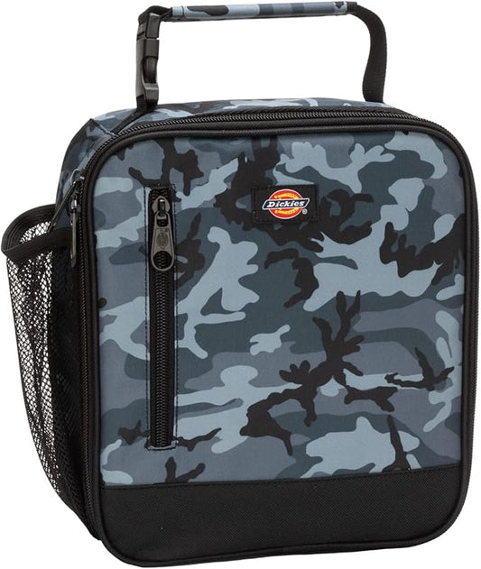 Dickies Basic Insulated Lunch Bag for Work, Thermal Reusable Office Lunch Box for Men, Women (Grey Camo)