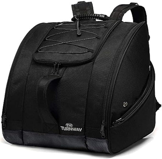 Ski/Snowboard Boot Bag/Skating Bag | Store Gear, Jacket, Helmet, Goggles, Gloves & Accessories | Travel with Waterproof Exterior & Bottom, Venting & Grommets for Snow Drainage