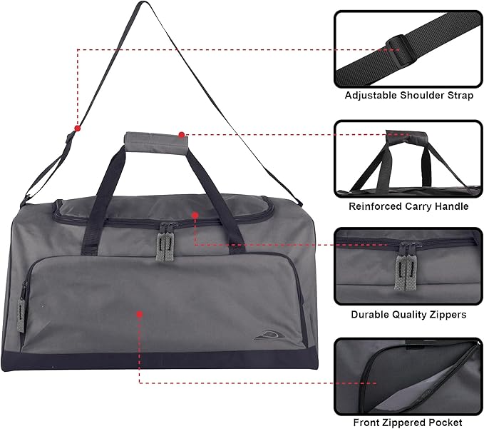Lightweight Canvas Duffle Bags for Men & Women For Traveling, the Gym, and as Sports Equipment Bag/Organizer