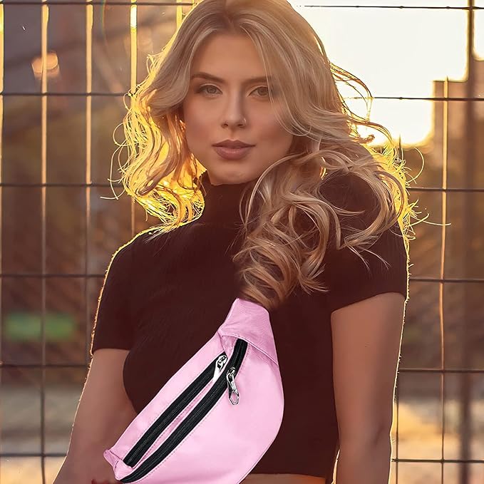 Fanny Pack for Men Women, Waterproof Sports Waist Bag Pack, Belt Bag for Travel Hiking Running