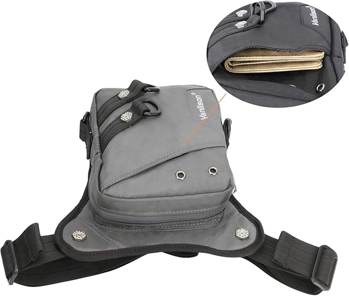 Waterproof Airsoft Tactical Drop Leg Pouch Bag Panel Motorcycle Bag